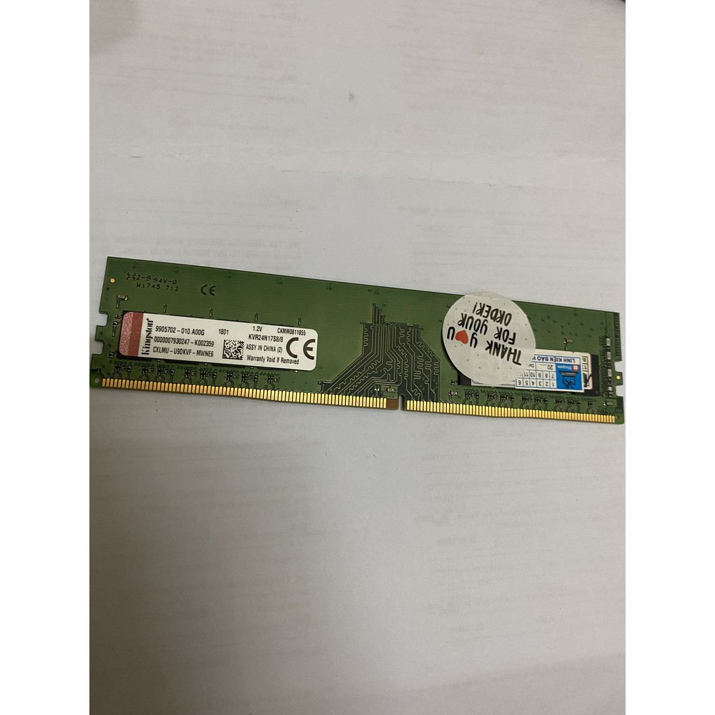 RAM DDR4 Chính Hãng 8G Bus  2666 Ram Máy Tính PC KINGSTON bảo hành 36 tháng | BigBuy360 - bigbuy360.vn