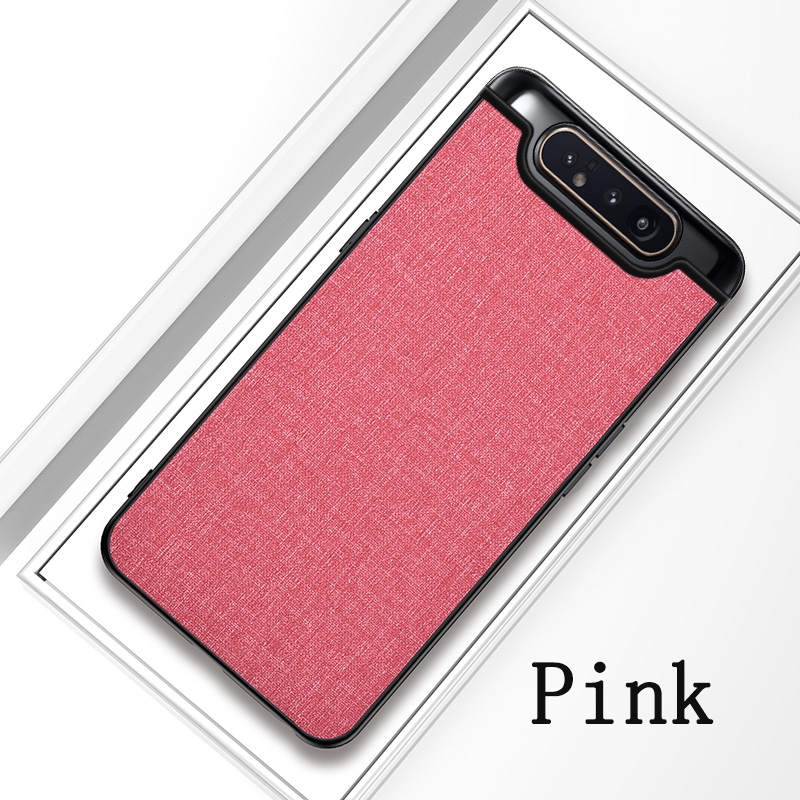 Ốp điện thoại lưng vải màu đa dạng dành cho Samsung Galaxy A80
