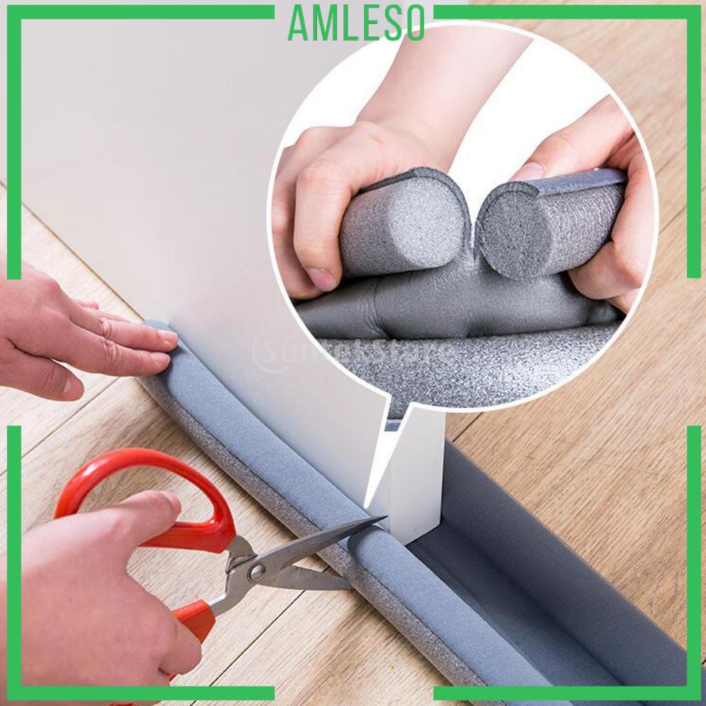 [AMLESO] Window Door Bottom Seal Strip Self Adhesive Foam Wind Dust Sealer Stopper