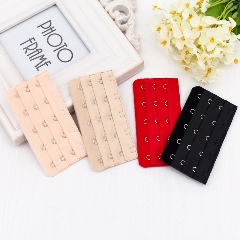 Dây Áo Ngực 3 Hàng Co Giãn 5 Móc Khóa Có Thể Điều Chỉnh