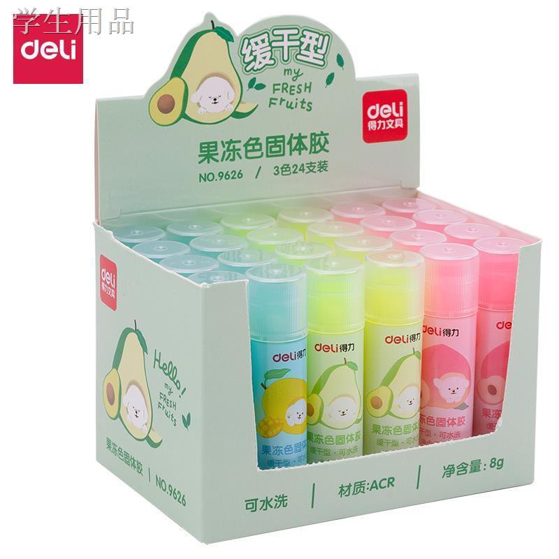 ❧♞Keo thạch Deli keo dính bơ keo đặc học sinh sử dụng kẹo màu có độ dẻo cao Keo dính trong suốt 15g hướng dẫn sử dụng