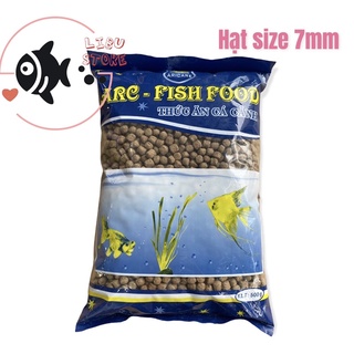 Thức ăn cho cá cảnh aricare hạt size 7mm - 500g