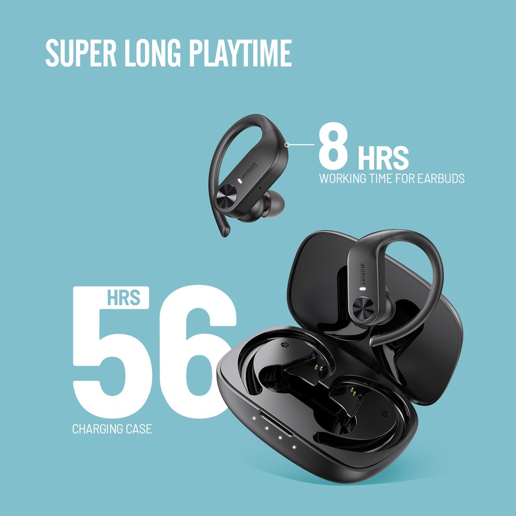 Tai Nghe Không Dây SoundPEATS Dudios S5 Bluetooth 5.0 có Vành Móc Tai 56 Giờ Sử Dụng