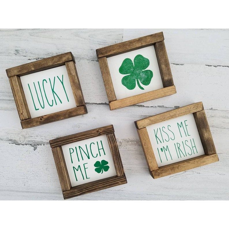 Bộ sưu tập biển gỗ - tranh treo tường MINI trang trí decor vintage  - Trang trí mùa xuân, giáng sinh