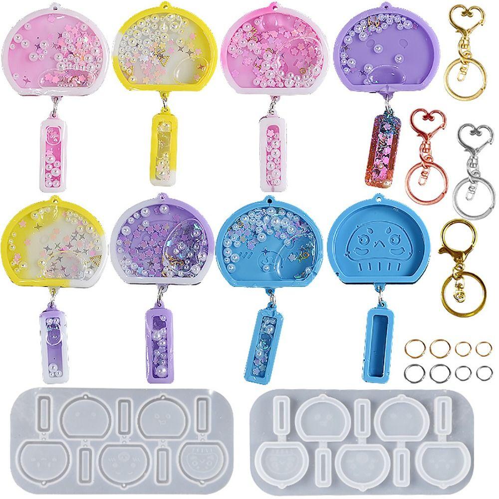 Khuôn Silicone Làm Móc Khóa DIY