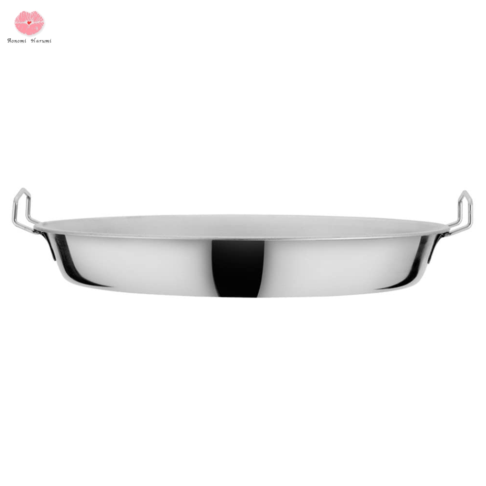 Stainless Steel Pan Cold Noodle Making Tools Steamed Rice Tray Cake Dish for Home Kitchen