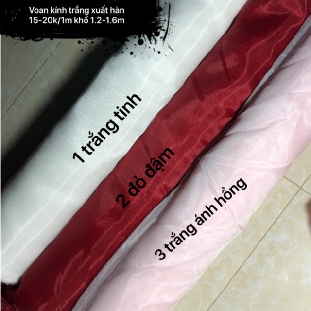 Vải voan kính xuất hàn