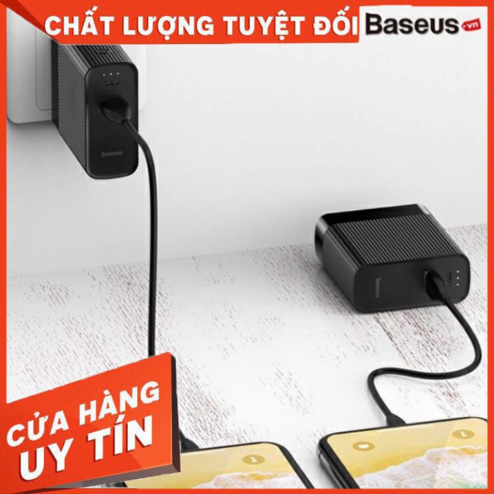 Bộ sạc nhanh du lịch 2 trong 1 Baseus Power station Travel Charger tích hợp pin dự phòng 5000mAh