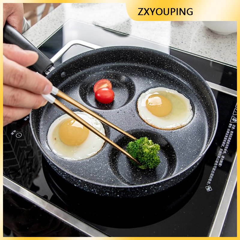 Chảo Chiên Trứng Chống Dính Bốn Lỗ Bằng Đá Lúa Mì