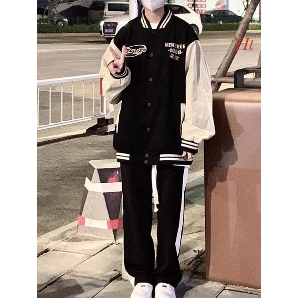 Áo khoác bomber phối tay VENCE 1988 HT12