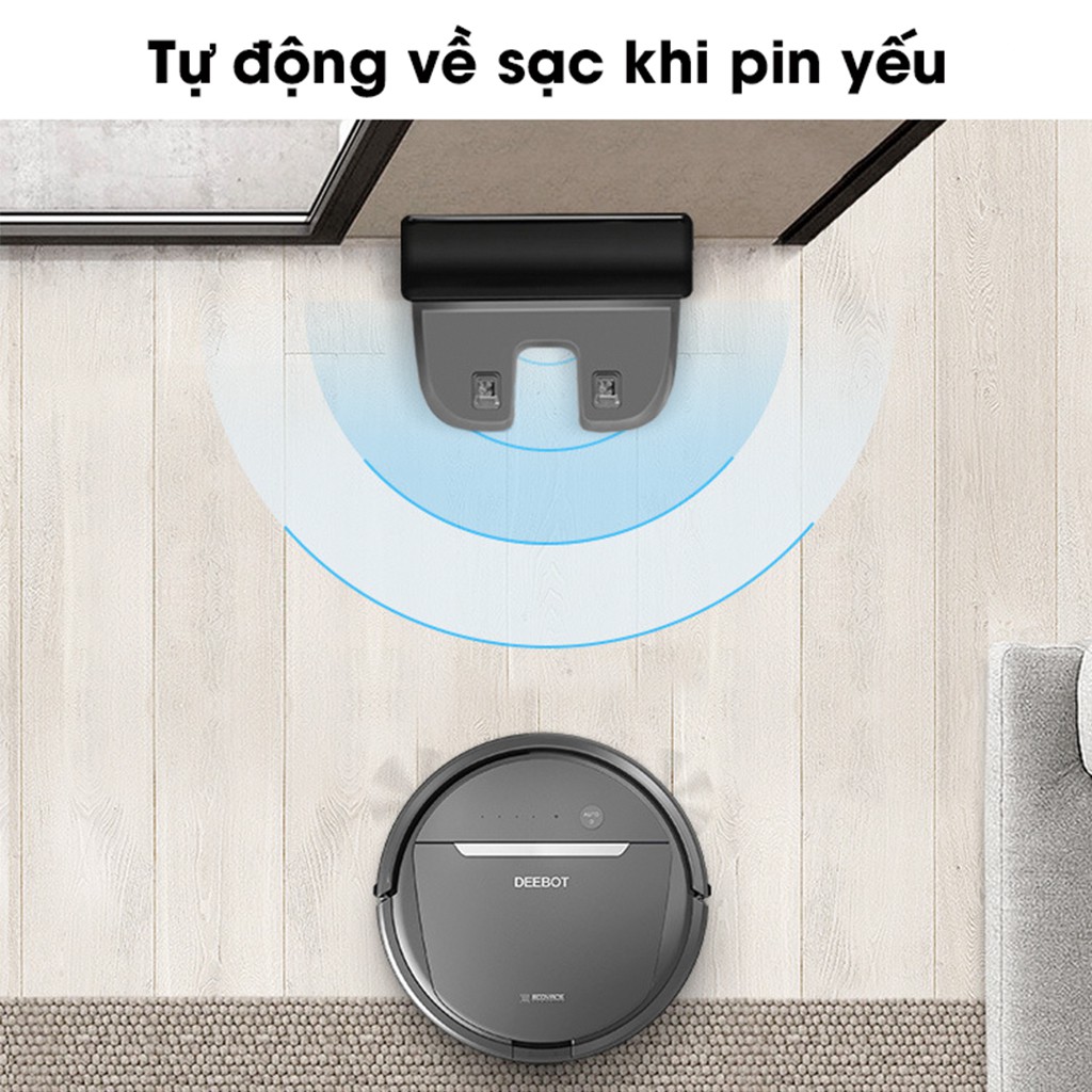 Robot hút bụi lau nhà Ecovacs Deebot DD35 hàng chính hãng Ecovacs bảo hành 12 tháng