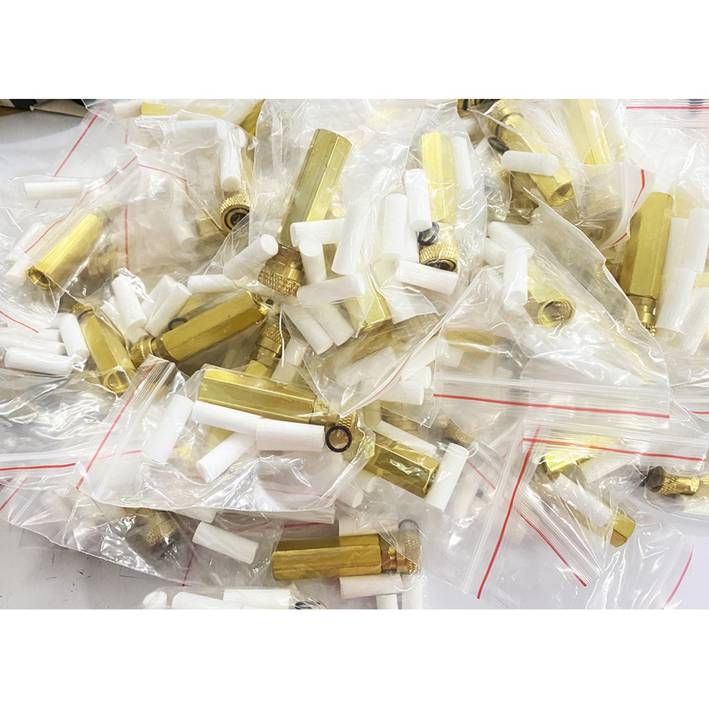 Đầu Lọc Ẩm, Bầu Lọc Bơm cao áp tách nước, tách dầu  + Tặng Kèm 5 Bông Lọc Ẩm và 1 gioăng cáo su cho bơm Cao Áp
