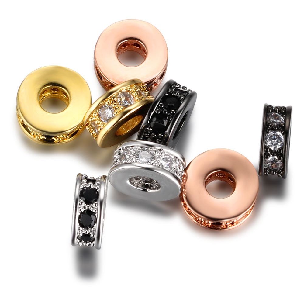 Vòng Tay Chuỗi Hạt Đá Zircon Bằng Đồng Thời Trang diy