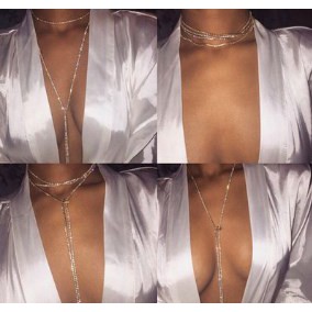 Vòng cổ đính đá  titan choker đeo nhiều kiểu - dây chuyền nữ phong cách sang chảnh cá tính - phụ kiện trang sức Hades.js