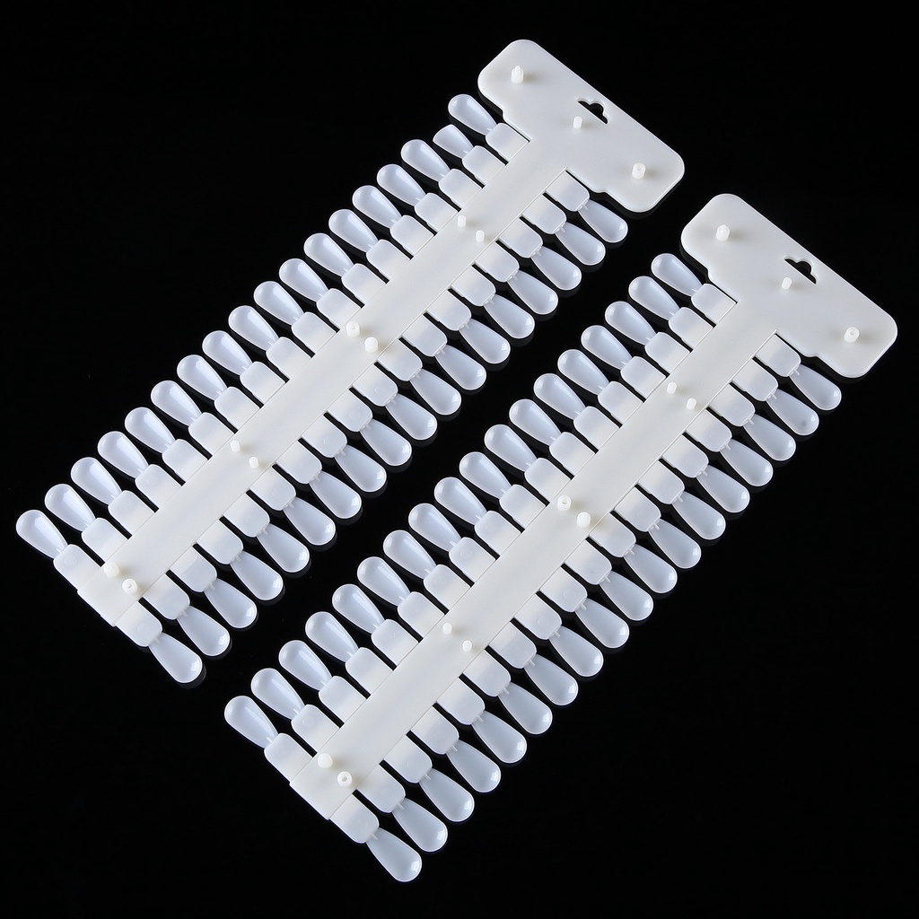 Vỉ móng mẫu swatch màu sơn/màu bột làm bảng màu - có 48 - 72 móng đánh số thứ tự
