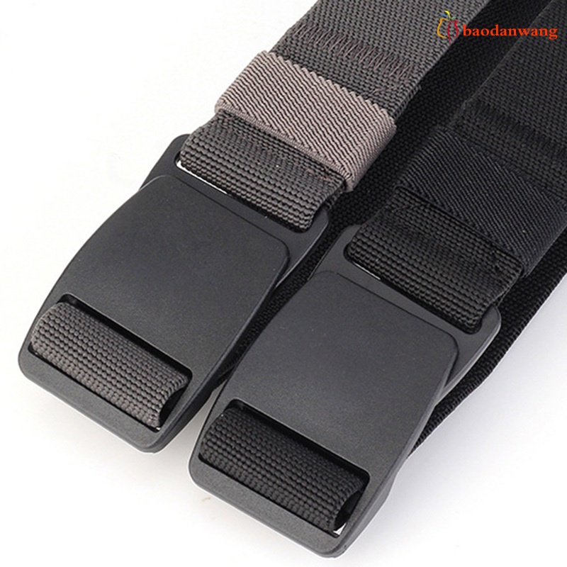 Dây thắt lưng nylon nhựa co giãn có khóa cài bền tiện lợi dành cho nam