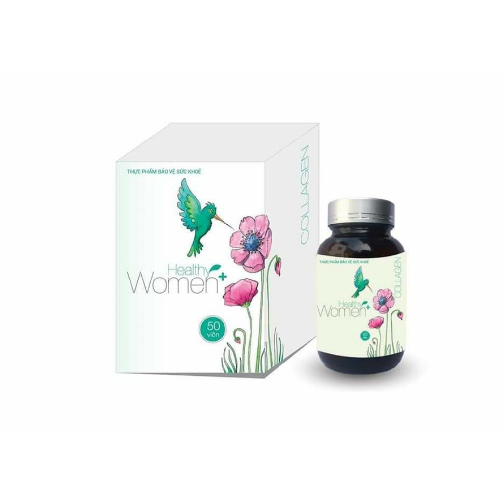 Collagen - HEALTHY WOMEN PLUS (+) - Hỗ trợ làn da hồng hào tươi trẻ - Hộp 50 viên