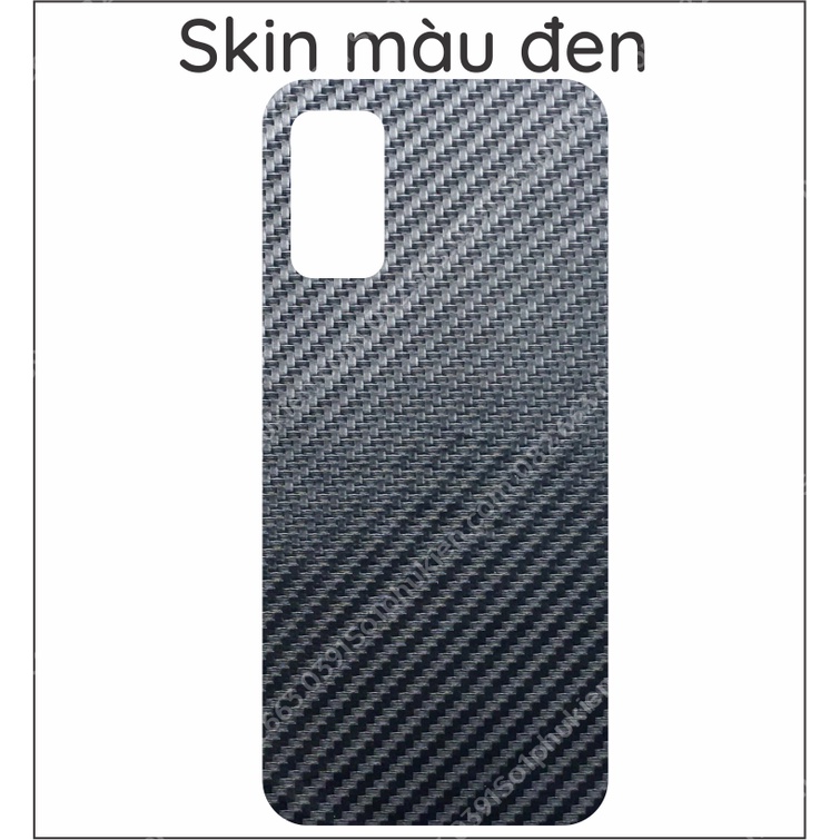 Miếng dán mặt lưng skin carbon Xiaomi Mi Poco M3 pro