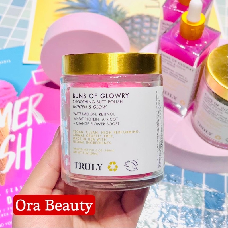 Tẩy da chết mông Truly Beauty Buns of Glowry Smoothing Butt Polish