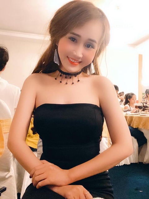 CHOKER REN ĐEO CỔ TUA RUA ĐÁ ĐEN