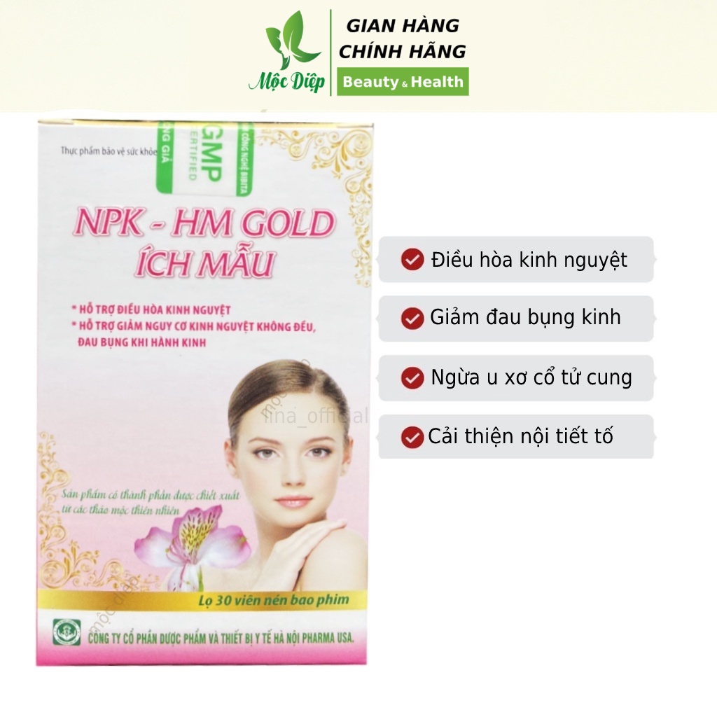 Điều hòa kinh nguyệt Nga Phụ Kinh Đơn 30 viên - Viên uống đều kinh nguyệt - Rối loạn kinh nguyệt - Mộc Diệp