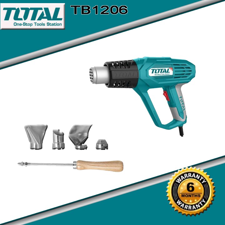 [100% Chính hãng] Máy thổi nhiệt, thổi hơi nóng TOTAL TB1206 2000w bảo hành 6 tháng