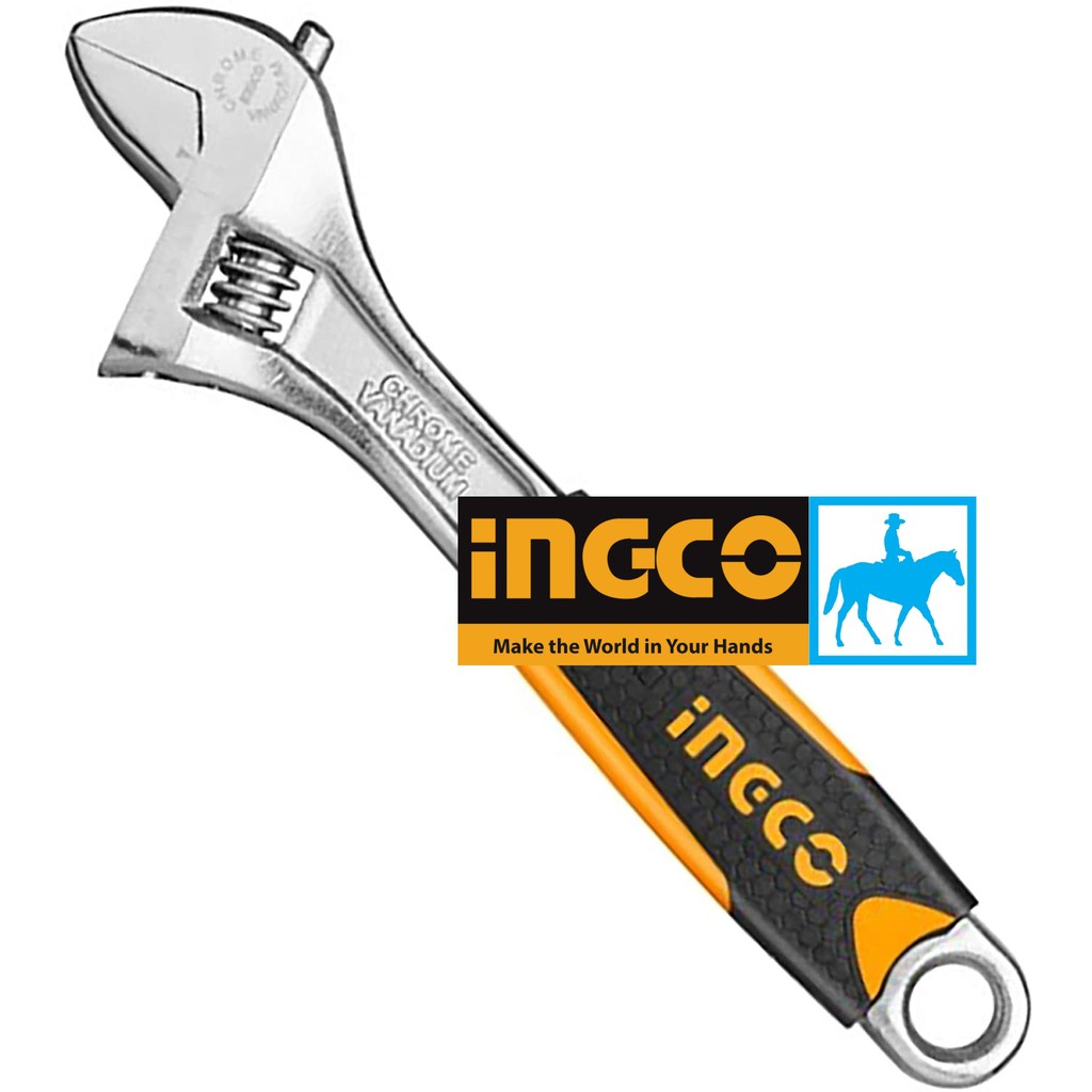 Total Cờ Lê Mỏ Lết 200mm 8inch Mở Rộng 30mm THT101086 HADW131088
