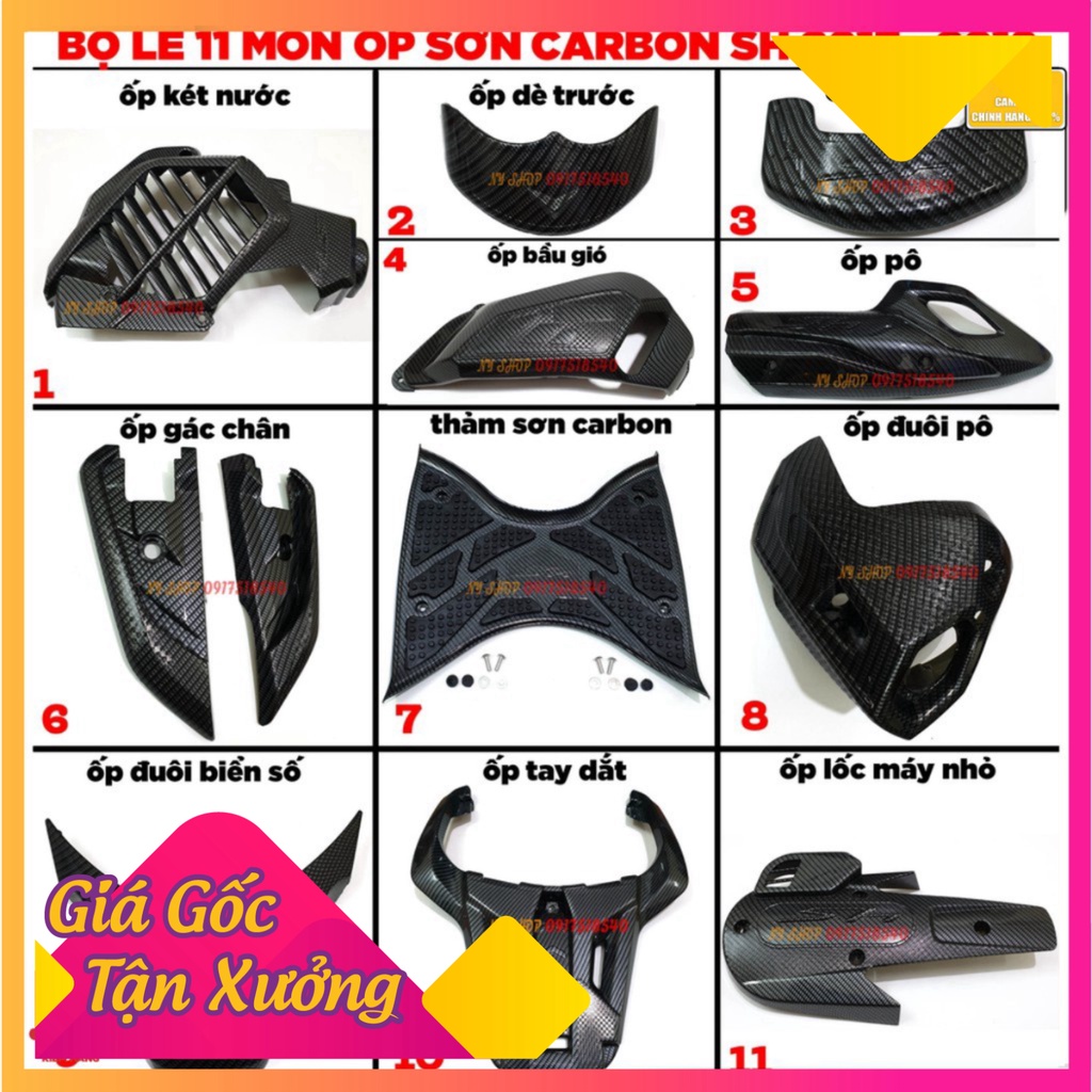 11 MÓN  CARBON CHO SH 2017-2019 (HÀNG ARTISTAR LOẠI 1) (Ảnh Sp thật)