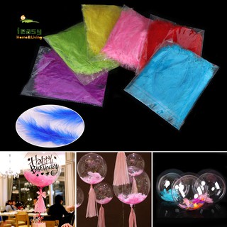 Bịch 100 lông vũ nhiều màu dùng để trang trí