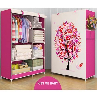 tủ vải 3d nâu - tủ vải