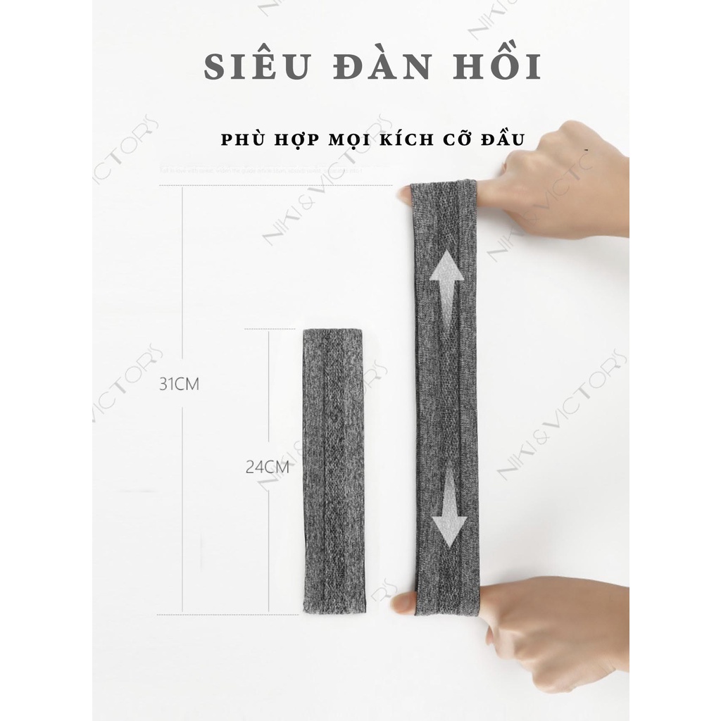 Băng Đô Thể Thao Headband Cotton Chặn Mồ Hôi Tập Yoga Gym Băng Trán Thấm Mồ Hôi Mát Lạnh Cao Cấp