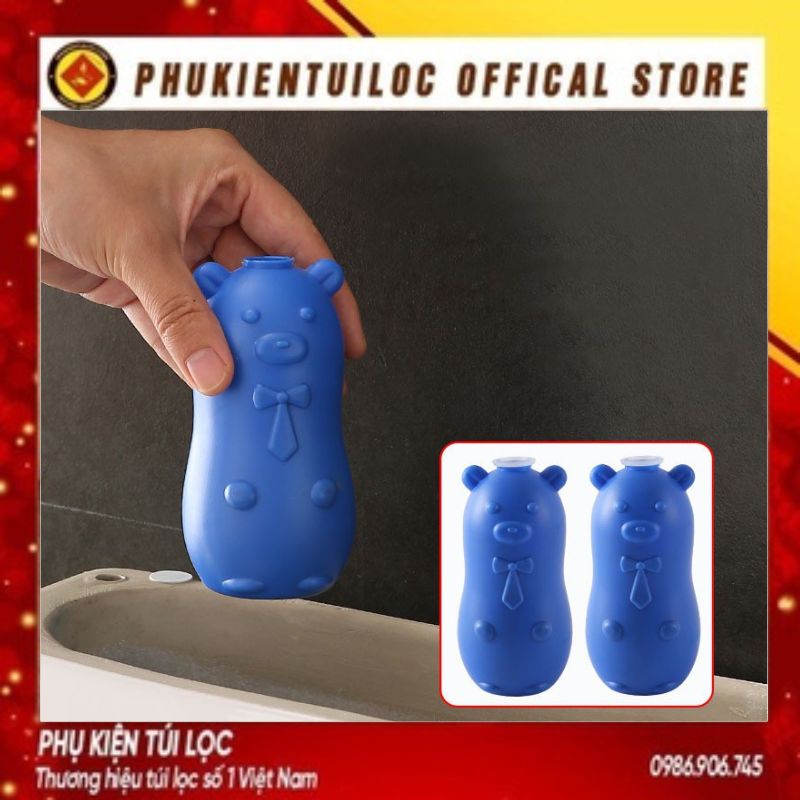 Lọ Thả Bồn Cầu CON HEO Tẩy Khử Mùi Thế Hệ Mới - Viên Thả Xả Toilet Diệt Khuẩn, Tẩy Sạch Vệ Sinh Vết Bám Bẩn