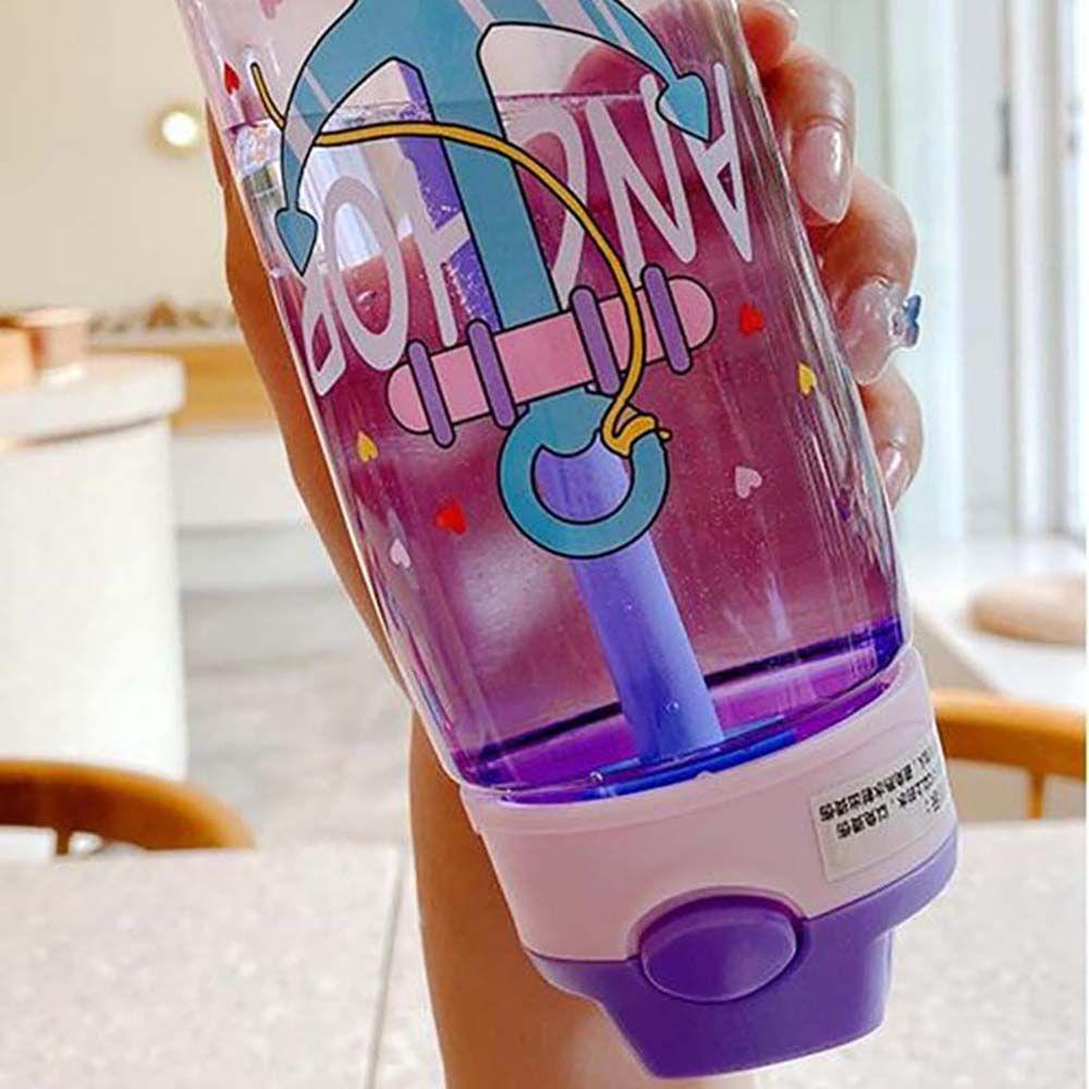 Bình Nước Có Ống Hút Chống Tràn Thời Trang Cho Bé