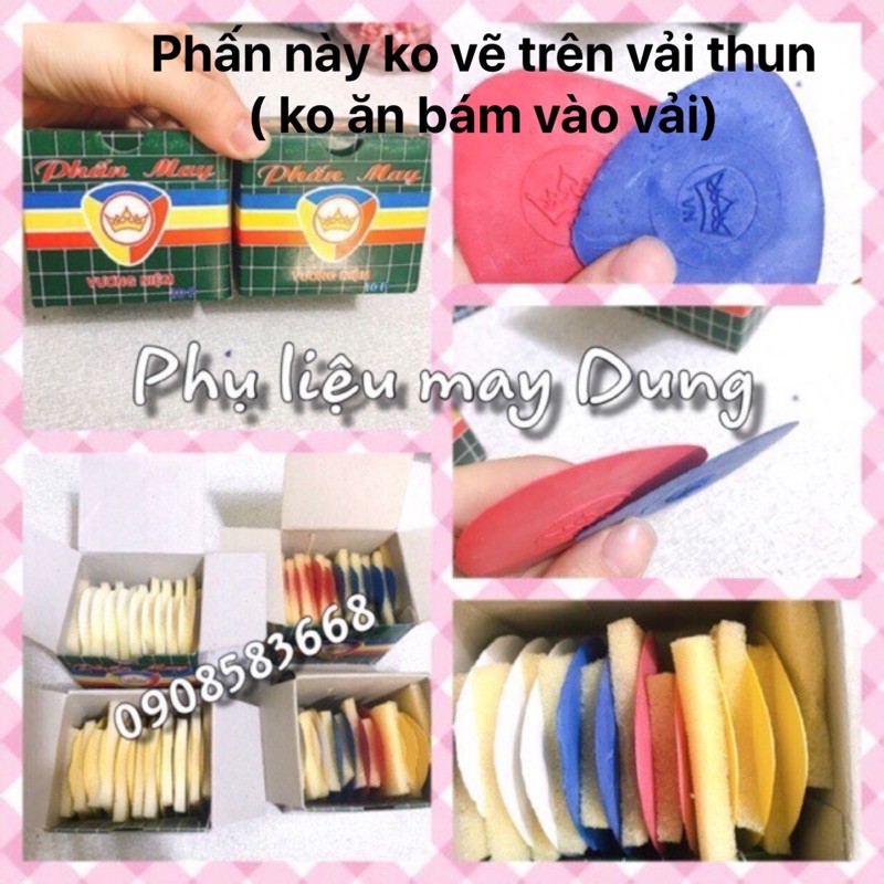 Phấn sáp Vương Miện hộp 10 viên, phấn cực mảnh ( chú ý khi mua)