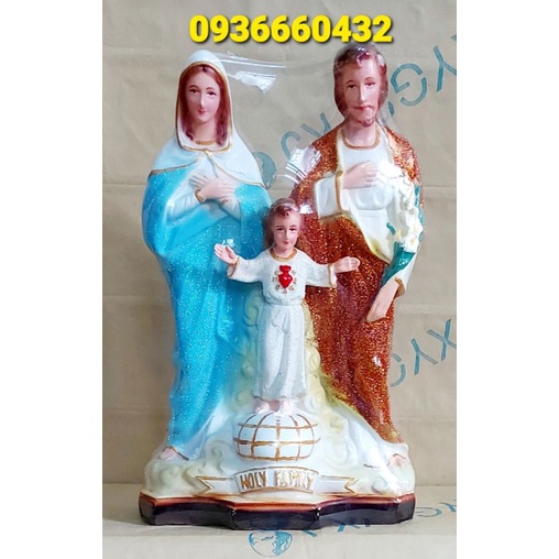 TƯỢNG THÁNH GIA THẤT ( GIA ĐÌNH THÁNH GIA) 30CM COMPOSITE TƯỢNG CÔNG GIÁO