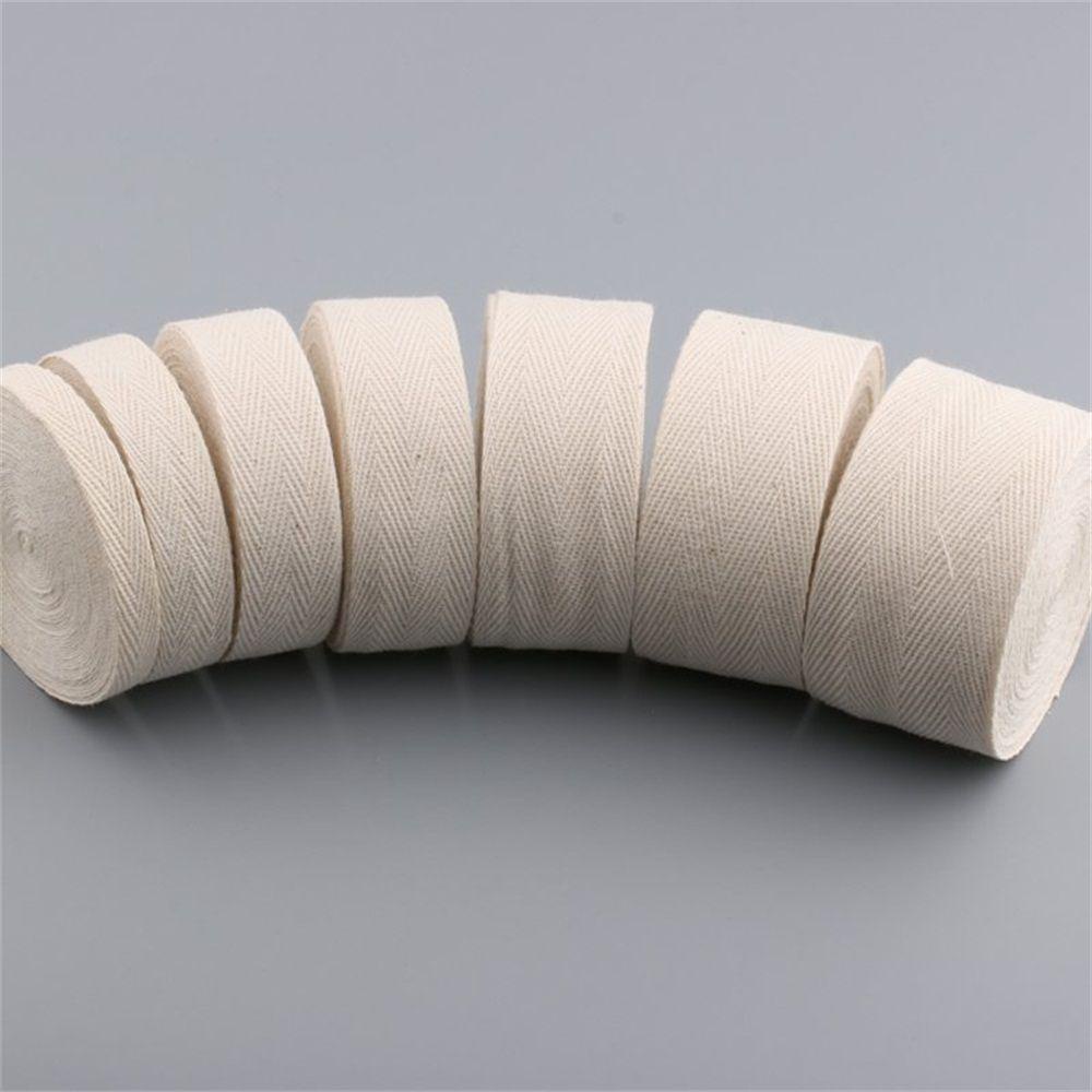 Cuộn Dây Ruy Băng Chất Liệu Cotton Rộng 1-5cm Dài 50M