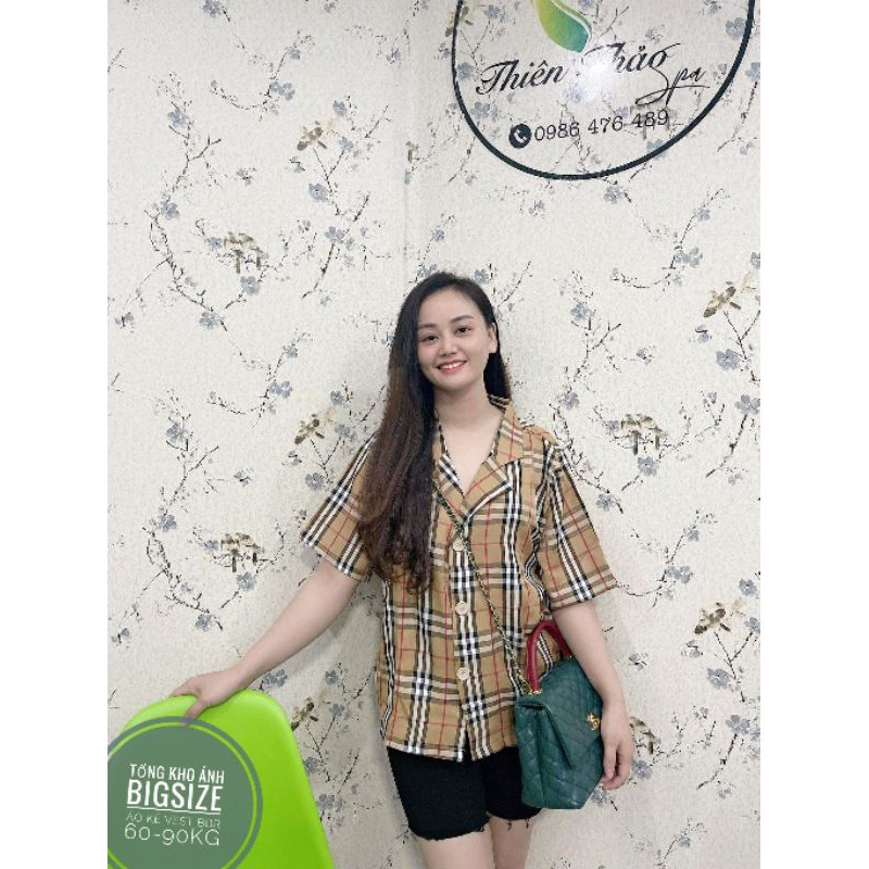 Sơ mi Bigsize vest kẻ 60-90kg