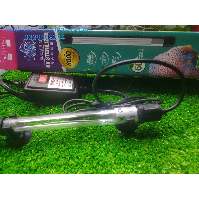 Đèn UV hồ cá WK-X2 loại bỏ tảo khuẩnĐèn UV hồ cá WK-X2 5W loại bỏ tảo khuẩn