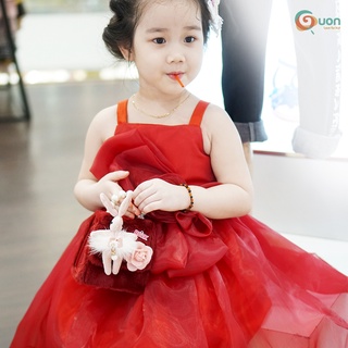 (6-24kg) Đầm công chúa GUON Gia Hân vải voan cao cấp cho bé1 2 3 4 5 6 tuổi