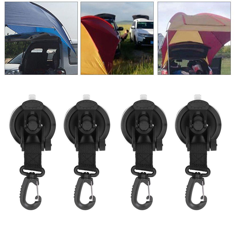 Set 4 Móc Hít Chân Không Bằng Nhựa ABS Tiện Dụng Khi Đi Cắm Trại