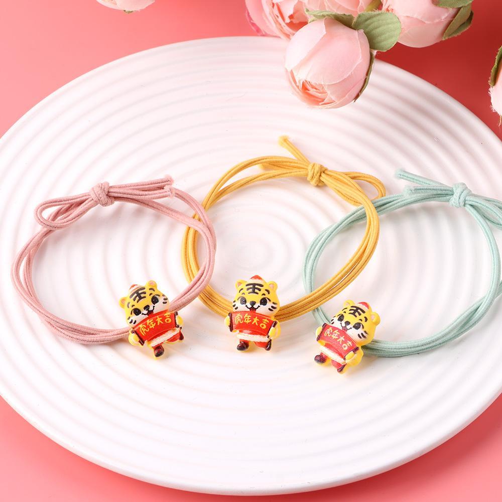 Dây Cột Tóc Co Giãn Hình Con Hổ Ngọt Ngào Cho Nữ