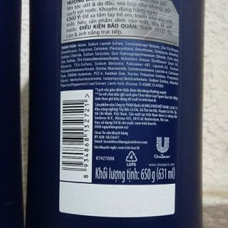 Dầu gội CLEAR MEN 650g Bạc hà