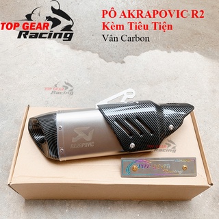 Pô Akrapovic Bạc Các Loại Họng 51mm <TOPGEAR>