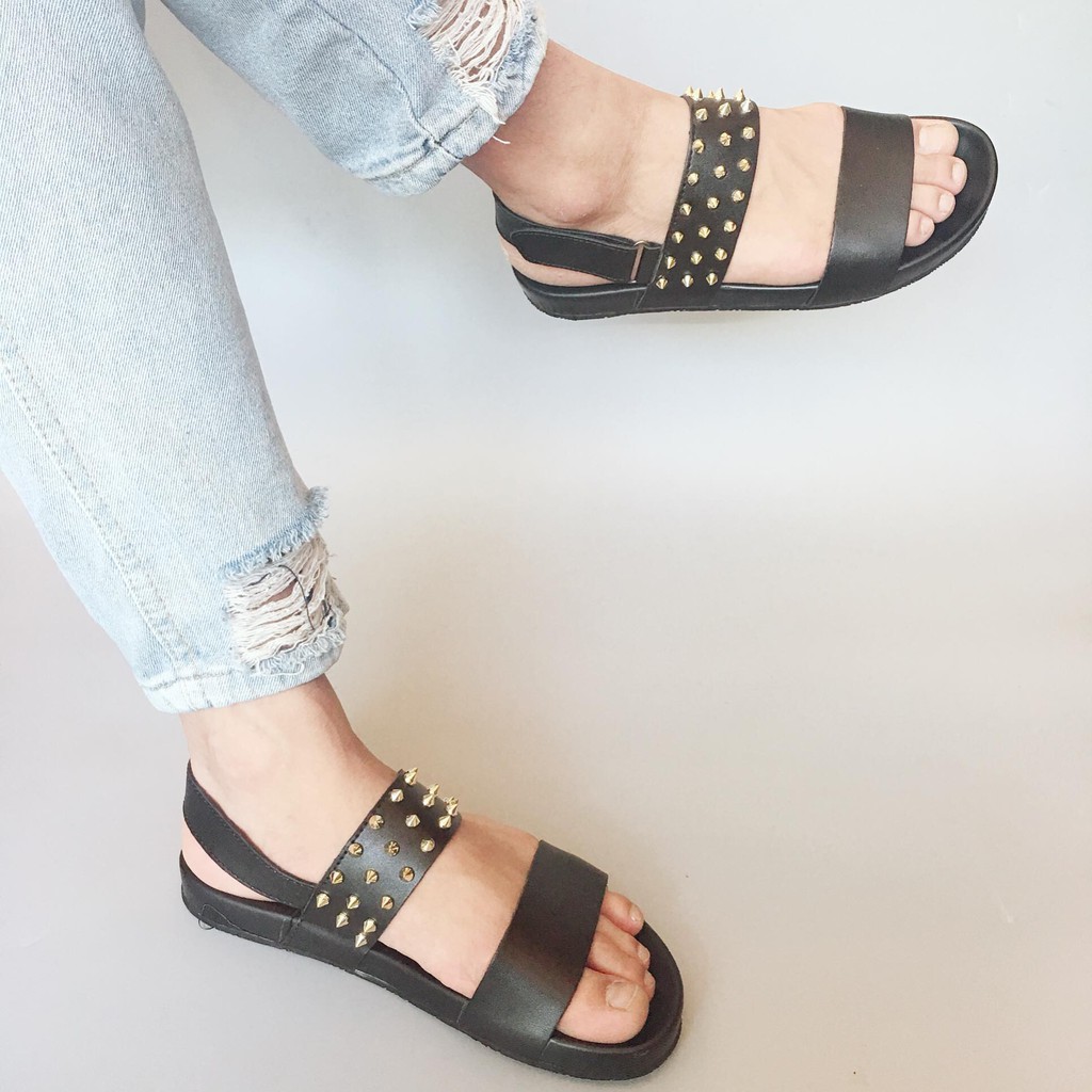 THANH LÝ GIÁ SHOCK - Dép QUAI HẬU đinh tán FULLBOX size 40