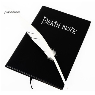 [Hàng mới về] Notebook with Feather Quill Pen Japanese Cartoon Comics Anime Death Note Book
