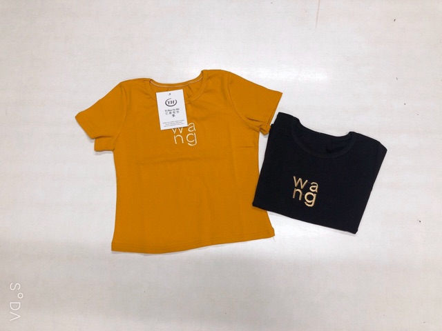 Áo phông nữ in chữ WANG chất zip hottrend 2020