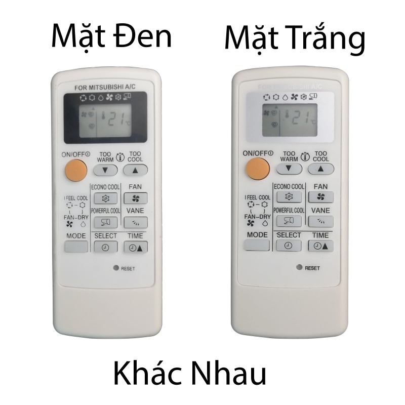 Điều Khiển Remote Máy Lạnh Mitsubishi Inverter MP04A ( Mặt Đen)_Bảo Hành Đổi Mới