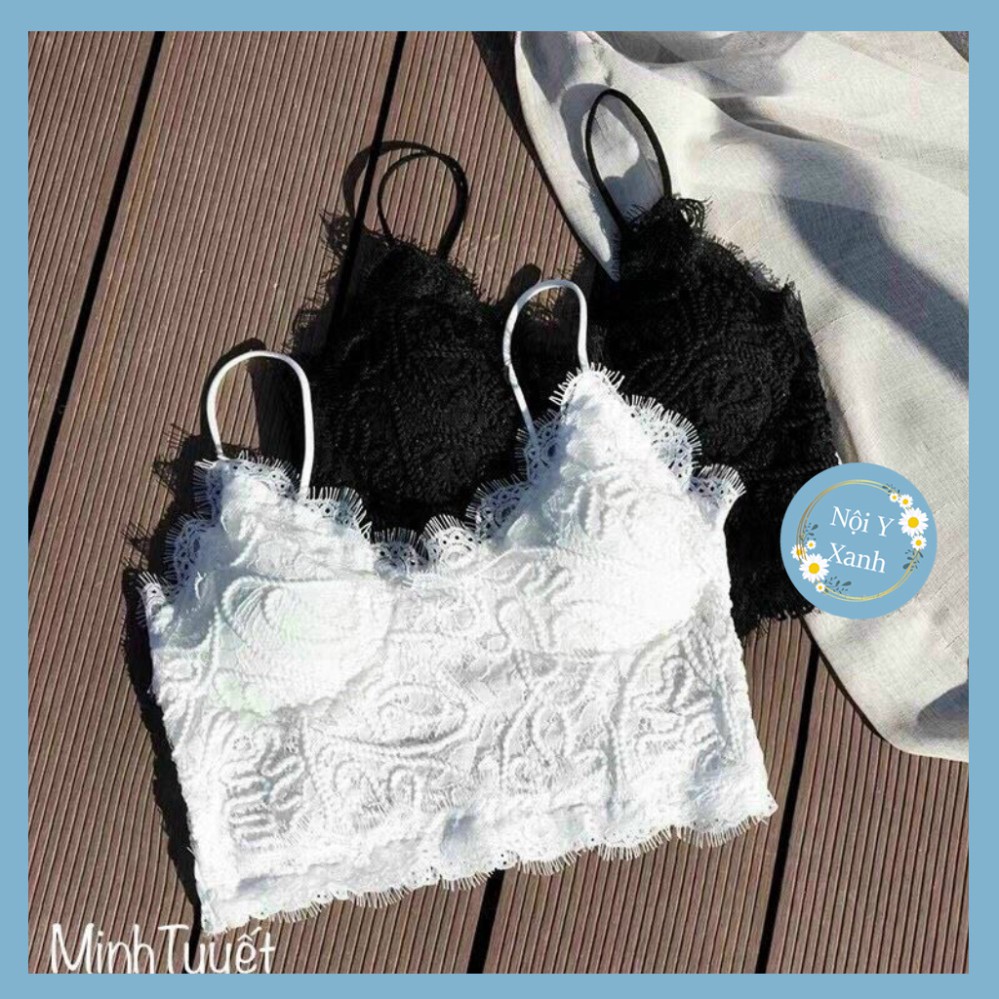 Áo bra ren dây thừng hàng QC nội y xanh chất đẹp