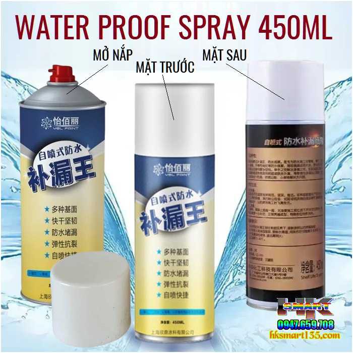 [CHÍNH HÃNG] BÌNH XỊT DUNG DỊCH CHỐNG THẤM CHỐNG DỘT NANO NHẬT BẢN (450ML)