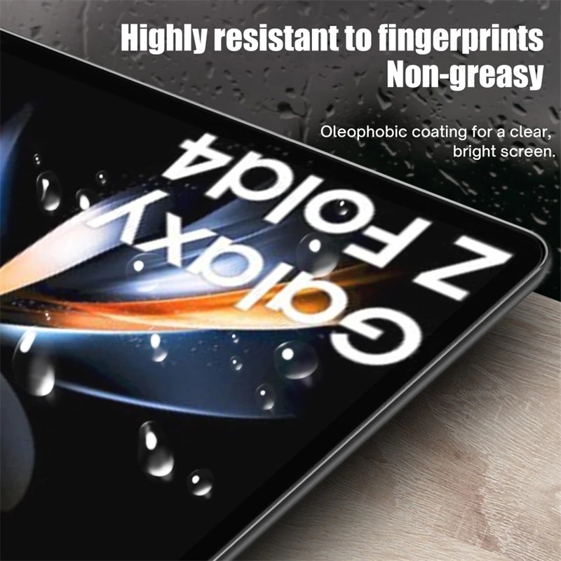 1 Bộ Film Dán Hydrogel 4 Hydrogel Mềm Bảo Vệ Màn Hình Chống Trầy Cho Samsung Galaxy Z Fold
